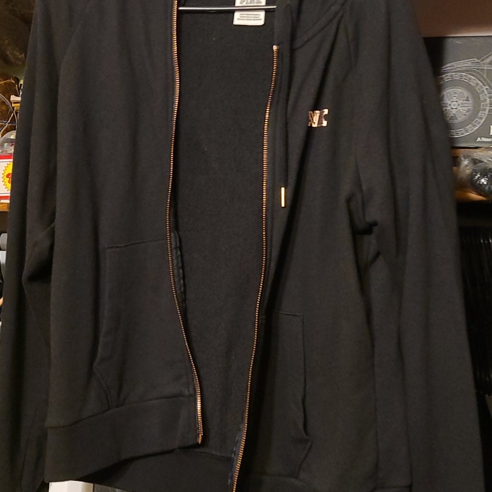 Pink zip up hoodie